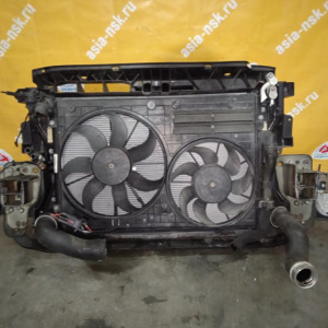 Рамка радиатора Volkswagen Tiguan 5N1 CAWA '2007-2011 2.0 TSI 4WD 6AT в сборе с радиаторами и вентилятором