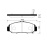 Колодки тормозные Honda Accord CL7/CL9/UA5/RA6/RA7/RG1/RB1/CU2/UC1/TA2 K24A ОСТАТОК 30% F 45022-SFE-J10/45022-S3N-000/45022-SEA-J11/PF-8445