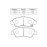 Колодки тормозные Honda Civic/Domani/Partner EY6/ES1/EK2/GA3/GD1/GJ3/MA4/DC1/EG4 D15B ОСТАТОК 50% F 06450-S2G-000/PF-8510