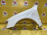Крыло Hyundai Sonata NF/EK '2005-2010 перед, лев под повторитель, белое, вмятины, царапины (Белый)