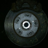 Ступица Toyota ACV30/ACV31 Camry перед, лев ABS. В сборе. Суппорт 63-28. Диаметр диска-280мм. Привод на 26 шлицов. 43212-39035. 43502-33020