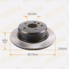Диск тормозной Toyota/Lexus ACU25/MCU25/MCU15/ACU15/SXU15/ACV35/ACV45/SXV25/MCV25 R 4WD Только 42431-33080 / 42431-33140