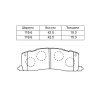 Колодки тормозные Toyota Estima CXR10/CXR11/CXR20/CXR21/TCR10/TCR11/TCR20/TCR21 3C-T ОСТАТОК 90% R 04465-28210/PF-1274