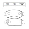 Колодки тормозные Toyota Vista/Camry SV30/SV32/SV33/SV35/CV30 3S-FE ОСТАТОК 70% F 04465-32080/PF-1259