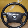 Подушка безопасности BMW 3-Series E46 '2004 4 спицы с зарядом 2 фишки мультируль чёрная кожа (дефект)