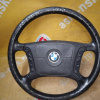 Подушка безопасности BMW 7-Series E38 4 спицы с зарядом 1 фишка мультируль (подогрев) чёрная кожа (дефект)