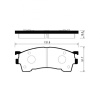 Колодки тормозные Mazda Premacy BJ1P/BJ5P/CP8W/CPEW/GFEP/GWEW ZL-VE ОСТАТОК 50-60% F 1U0J-33-28Z/PF-5239