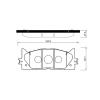 Колодки тормозные Toyota Camry ACV40/ACV45/ASV50/ASV60/AVV50/AVV60/GSV60 ОСТАТОК 50% F 04465-06070/PF-1521