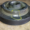 Шкив коленвала TOYOTA 3S-FE/4S/5S ST190/ST210 передний привод ДЕФЕКТ СКОЛЫ И ЗАБИТЫ РУЧЕЙКИ