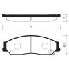 Колодки тормозные Toyota Camry ACV40/ASV40/ASV50/GSV40/GSV50/MCV36L/MCX10 ОСТАТОК 50% F 04465-06090/PN-0828