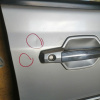 Дверь боковая Hyundai Terracan HP/EF '2001-2007 перед, прав в сборе, с накладкой до 2004 (дефект, вмятины)