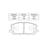 Колодки тормозные Toyota Harrier ACU30W/GSU30/MCU30W/MCU38 ОСТАТОК  80% F 04465-0W070/PF-1497