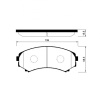 Колодки тормозные Mazda/Nissan/Mitsubishi Bongo SK82/SK22/LVEW/V55/V75/V65 6G74 ОСТАТОК 60-70% F 41060-HA027/4605A471/PF-3414