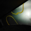 Крыло Chevrolet Spark M200/M250 '2005-2010 перед, прав с повторителем (дефект, вмятины)