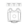 Колодки тормозные Toyota Aristo GX110/GXE10/JCE10/JZS161/JZX110/JCG10 1JZ-FSE ОСТАТОК 50-60% R 04466-22180/PF-1421