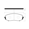 Колодки тормозные Suzuki Escudo/Grand Vitara TD54/TD94W/TA74/TAA4/TA02 J24B ОСТАТОК 40-50% F 55200-65J00/PN9802