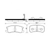 Колодки тормозные Mitsubishi ASX/Delica D:5/Outlander GA2W/GA3W/CW5W/CV5W/CY4A/CX3A остаток 60-70% R MR510544, MZ690143, MZ690183, MZ690346