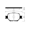 Колодки тормозные Toyota Vista/Opa ACT10/AZT240/SV50/AZT246/GXE10/ZCT15/ZZT231/ZZT245 3S-FSE ОСТАТОК 80-90% F 04465-1A010/04465-32230/PF-1430