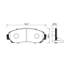 Колодки тормозные Honda CR-V RE3/RE4/RE7/ RW1/RW2 R20A ОСТАТОК 80-90% (под диск 296x28) F 45022-SHJ-A50/PF-8559