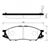 Колодки тормозные Nissan Sunny VFY11/QG10/AZ10/VW11/AK11/B15 QG13DE ОСТАТОК 40-50% F AY040-NS108/41080-4M425/PF-2435