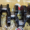 Коленвал TOYOTA 3CT-3CE-3CTE ДЕФЕКТ ПОД РАСТОЧКУ по диагонали 103 мм., диаметр 57/50,3 мм. ( под датчик коленвала ) + ШПОНКИ + БОЛТ 13411-64912