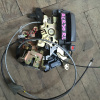 Замок двери Toyota ACR30/ACR40 Estima (задний) зад, лев