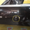Дверь боковая Mercedes C-Class W204 перед, лев в сборе, чёрный 197U (вмятина) A2047205900 '2008