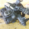 Гидроусилитель Subaru EJ205/EJ20Y/EJ20X Forester/Impreza BL9/SH5/BP5 '2003-2007 ШКИВ НА ГАЙКЕ 5 ручейков трубка высокого давления сбоку, трубка на бач