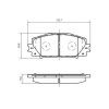 Колодки тормозные Toyota Aqua NHP10/NKE165/NHP130 Остаток-90%. F 04465-52320