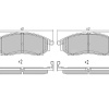 Колодки тормозные Nissan/Infiniti FX35 S51/S50 VQ35DE ОСТАТОК 90% F 41060-0V790/41080-CL70J/PF-2444