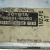 Коса ДВС Toyota 1NZ-FE Raum NCZ20 2WD a/t ДЕФЕКТ + компьютер 89661-46030 мех. заслонка ( акпп 9 конт. ) разъём компьютера в 4 ряда