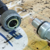 Трос спидометра Toyota 83710-32330  + 83710-32130 Camry SV32 3S-FE 2WD a/t A140E-812 верх + низ ( ДЛИННЫЙ 820 мм + КОРОТКИЙ 250 мм  в скрученном виде 