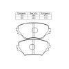 Колодки тормозные Toyota RAV4 ACA20/ACA21/ZCA25/ZCA26 1AZ-FSE ОСТАТОК 70-80% F 04465-42070/PF-1447