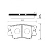 Колодки тормозные Toyota RAV4 ACA30/ACA31/ACV40/ASV50/ANA10/AZE141 2AZ-FE ОСТАТОК 50% R 04466-02220/PF-1522