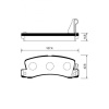 Колодки тормозные Toyota Camry AE90/AE100/EE101/AT190/ST191/SV32/CV30/SV41/CV40 3S-FE '1997-2001 ОСТАТОК 80-90% R 04466-33050/PF-1321