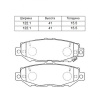 Колодки тормозные Toyota Mark II JZX90/JZX100/JZS147/RCH41/KCH40/VCH10 2JZ-GE ОСТАТОК 50-60% R 04466-26010/PF-1363
