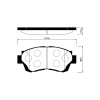 Колодки тормозные Toyota Mark II JZX90/JZX100/JZX105/JZX115/JZS147/JZS151/GS150/GXE10 1G-FE ОСТАТОК 30-40% F 04465-30080/PF-1228