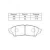 Колодки тормозные Toyota Mark II/Chaser/Cresta/Crown GX100/LX100/SX100/GS150 1G-FE ОСТАТОК 70-80 % F 04465-22300/PF-1434