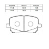 Колодки тормозные Toyota Estima ACR30/ACR40/AHR10/MCR30/MCR40 ОСТАТОК 70-80% F 04465-28400/PF-1448