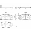 Колодки тормозные Toyota Lite Ace Noah/Town Ace Noah TCR10W/TCR20W/CXR20G/CR40G/CR50G/SR40G/SR50G 3CTE ОСТАТОК 50-60% F 04465-28340/PF-1404