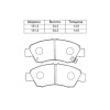 Колодки тормозные Honda Civic/Domani/Partner EY6/ES1/EK2/GA3/GD1/GJ3/MA4/DC1/EG4 D13B ОСТАТОК 80% F 06450-S2G-000/PF-8510