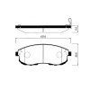 Колодки тормозные Nissan/Suzuki Cefiro#SX4 A32/A33/F15/PW11/HU14/C35/TP12/PV35/J31/J32R/YA41S QG18DE ОСТАТОК 60-70% F 41060-0V090/PF-2504