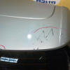 Дверь задняя Hyundai Tucson TL/D3 '2016 серебро, фонари, спойлер,тычки, царапины
