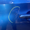 Дверь боковая Hyundai Tucson TL/D3 '2019 зад, лев синяя, в сборе, вмятины