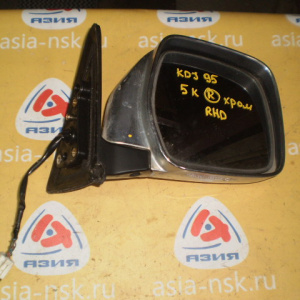Зеркало TOYOTA Land Cruiser Prado KZJ95 5k хром.(RHD) R