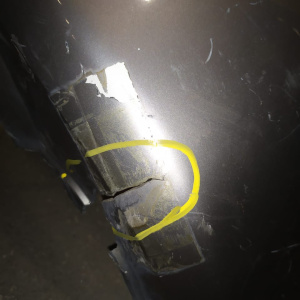 Бампер HONDA Capa GA4 '1998-2000 перед ДЕФЕКТ