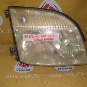 Фара NISSAN прав X-Trail T30 синий (дефект крепления)