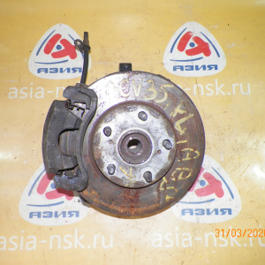 Ступица Toyota ACV35 Camry перед, лев 4WD ABS. В сборе. Суппорт 63-28. Диаметр диска-280мм. Привод на 26 шлицов. 43212-28100.