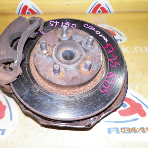 Ступица Toyota ST190/ST191/CT190/AT190/AT191/AT192 Caldina/Corona/Carina 3S-FE/4S-FE перед, лев 2WD Без ABS. В сборе.5шпилек. Суппорт-(57-25).Диаметр диска-2