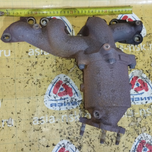 Коллектор выпускной Nissan SR18-DE Bluebird EU14-032786 с отверстием под ЕГР + катализатор 140048E500 + B08A03J101 ПРОБЕГ 31 Т.КМ